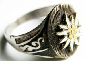 Anillo de Plata "800" de Gebirgsjäger